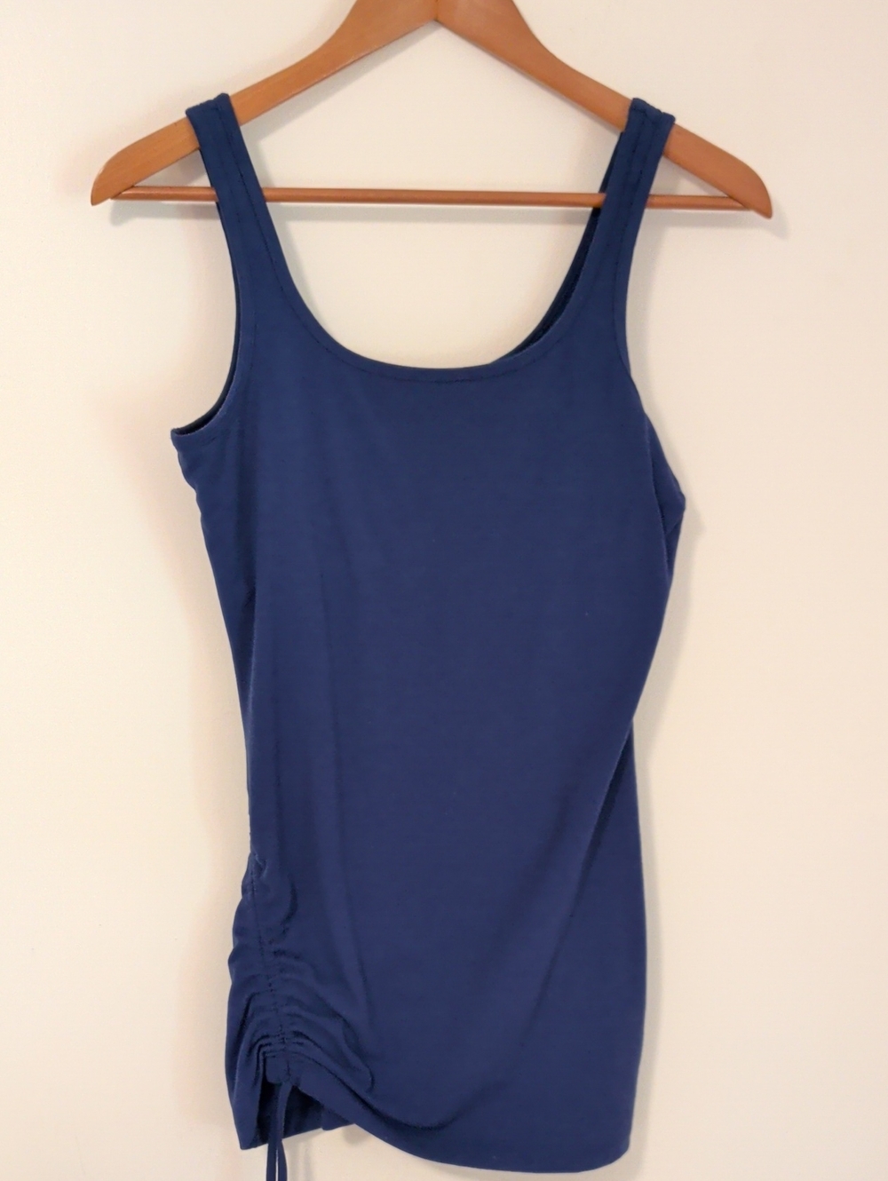 Prana Blue Sleeveless Ruched Tank Top - Women